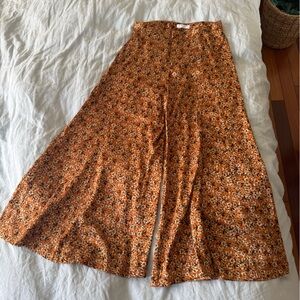 Floral Wide-Leg Pants